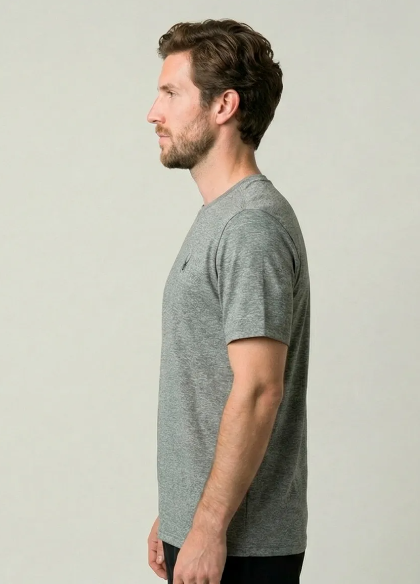 REMERA SPYDER HOMBRE PEACHED GRIS POLAR