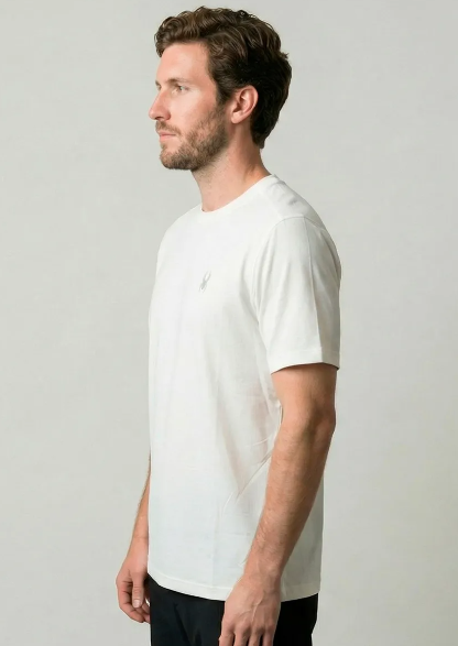 REMERA SPYDER HOMBRE PEACHED BLANCA