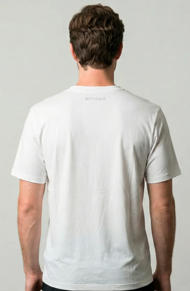 REMERA SPYDER HOMBRE PEACHED BLANCA