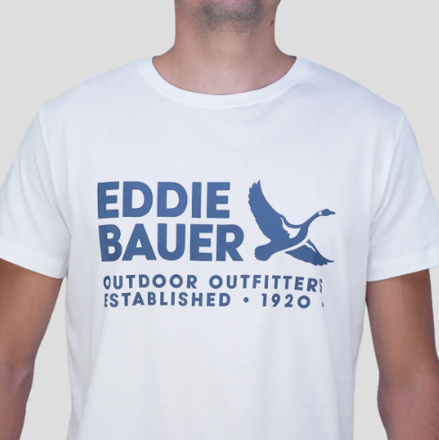 REMERA EDDIE BAUER HOMBRE LOGO GRAPHIC BLANCO