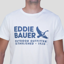 REMERA EDDIE BAUER HOMBRE LOGO GRAPHIC BLANCO
