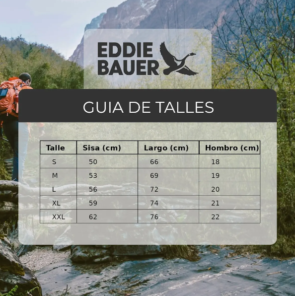 REMERA EDDIE BAUER HOMBRE BEAR LOGO BLANCO