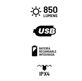 LINTERNA SPINIT MULTI 850R RECARGABLE