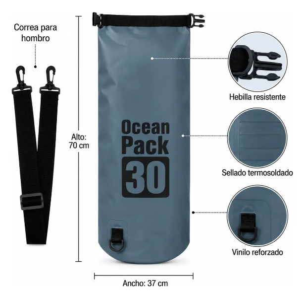 BOLSO ESTANCO PVC 30 LITROS
