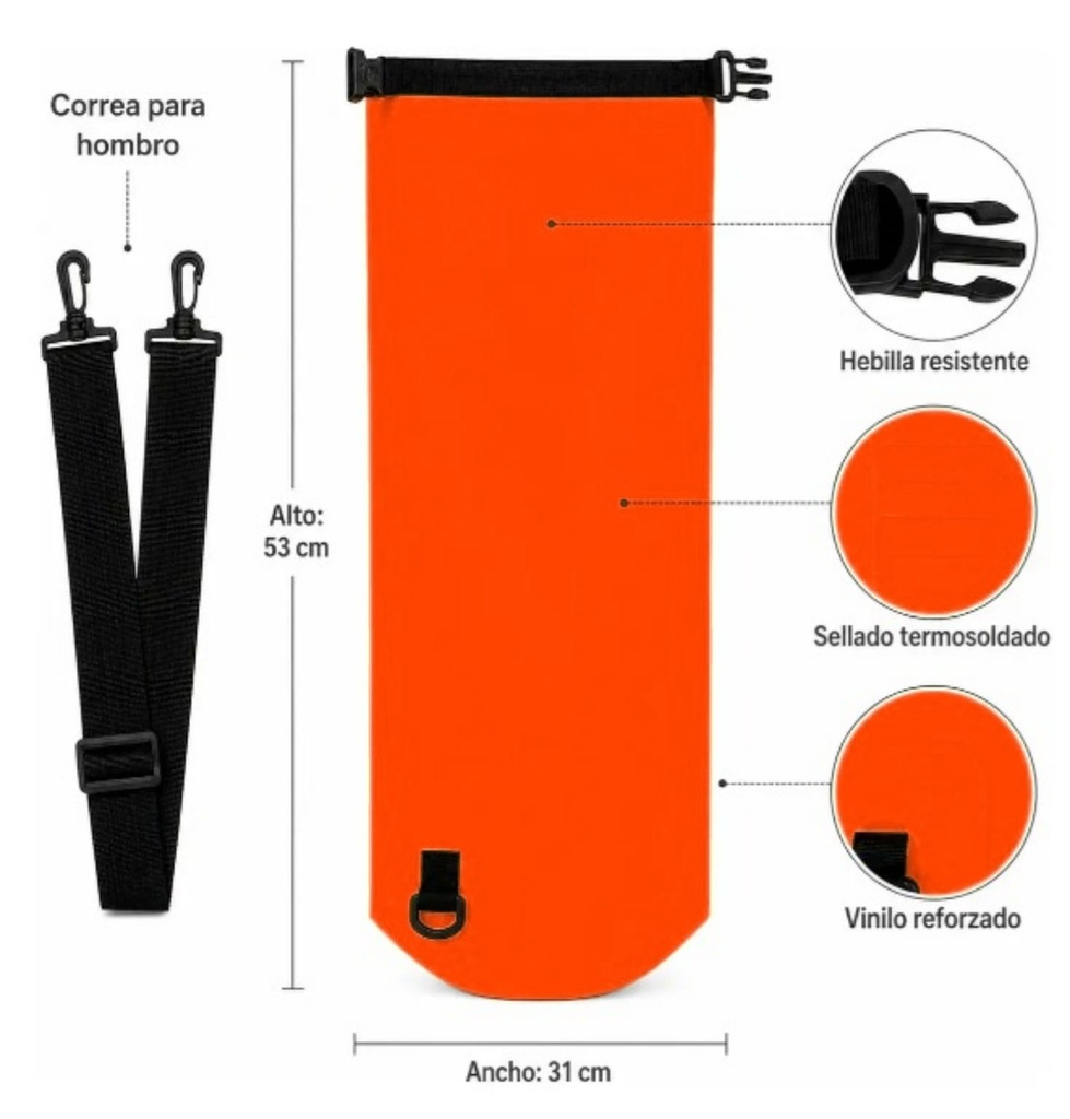 BOLSO ESTANCO PVC 20 LITROS
