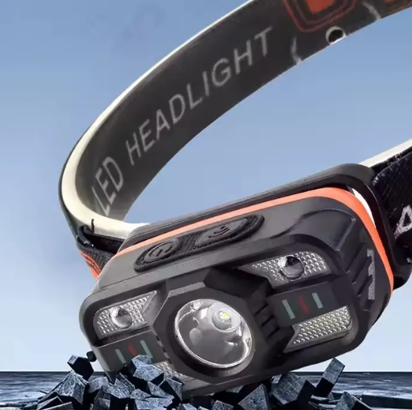 LINTERNA VINCHA MORGUL ALTA POTENCIA CON SENSOR RECARGABLE