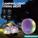 FAROL MORGUL DE CAMPING CON GUIRNALDA DE LUCES
