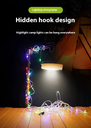 FAROL MORGUL DE CAMPING CON GUIRNALDA DE LUCES