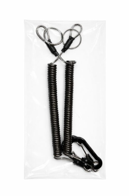 MOSQUETON + CUERDA ELASTICA X 2 UNI.