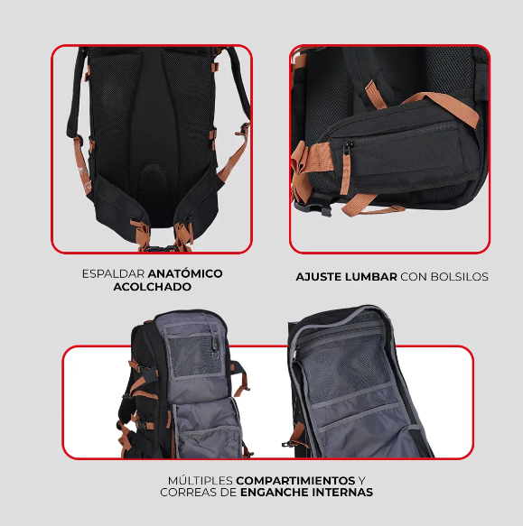 MOCHILA NEXXT CHINOOK 30L BLACK/BRON