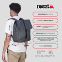MOCHILA NEXXT FLICKER 12L STEEL/BLACK 