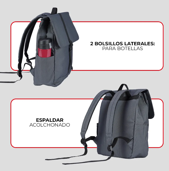 MOCHILA NEXXT FLICKER 12L STEEL/BLACK 