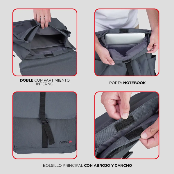 MOCHILA NEXXT FLICKER 12L STEEL/BLACK 