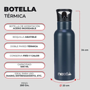 BOTELLA NEXXT TERMICA 500ML DARK GREY