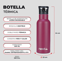 BOTELLA NEXXT TERMICA 500ML BORDEAUX
