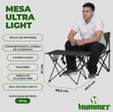 MESA HUMMER ULTRA LIGHT PLEGABE BLACK