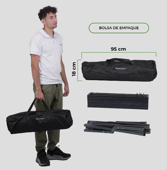 MESA HUMMER ALUMINIO PLEGABLE BLACK