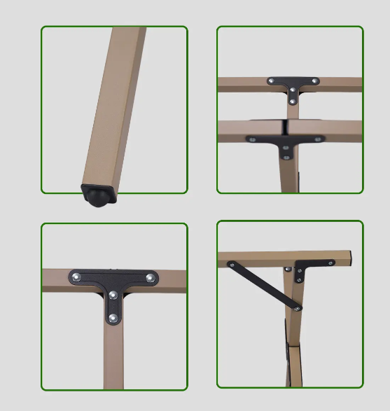 MESA HUMMER ALUMINIO PLEGABLE WOOD