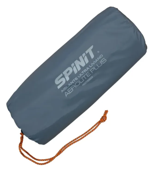 COLCHONETA SPINIT AEROLITE PLUS CON ALMOHADA Y BOMBA DE INFLADO GRIS