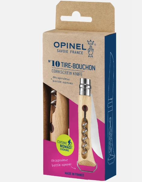 CORTAPLUMA OPINEL CON SACACORCHO N10