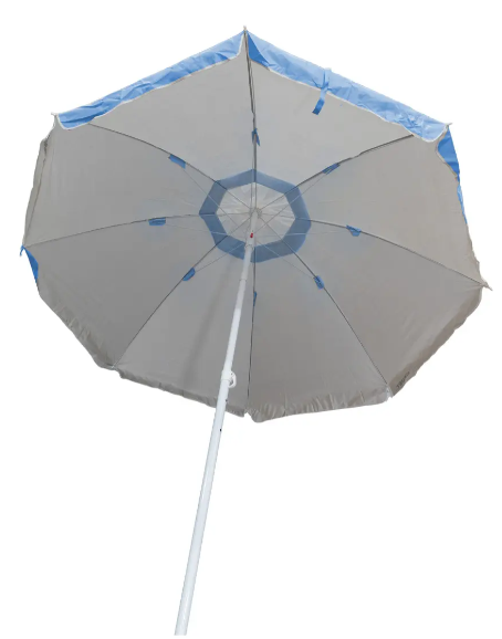 SOMBRILLA SPINIT 2.4M COLOR AZUL CON SALIDA DE AIRE