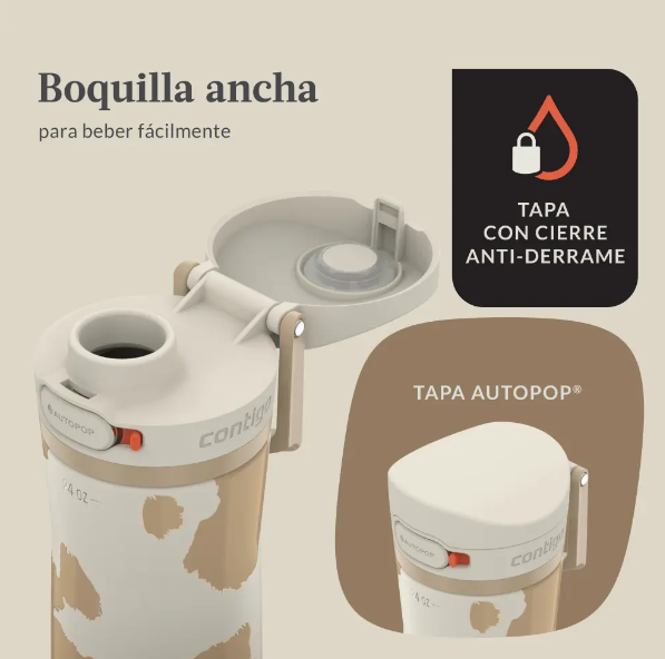 BOTELLA CONTIGO ALLY LOVE JACKSON CHILL OATMILK 709ML.