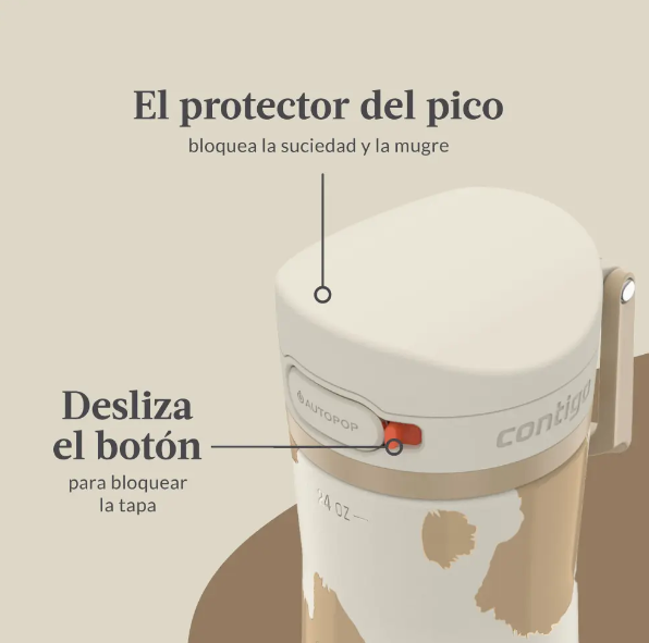 BOTELLA CONTIGO ALLY LOVE JACKSON CHILL OATMILK 709ML.