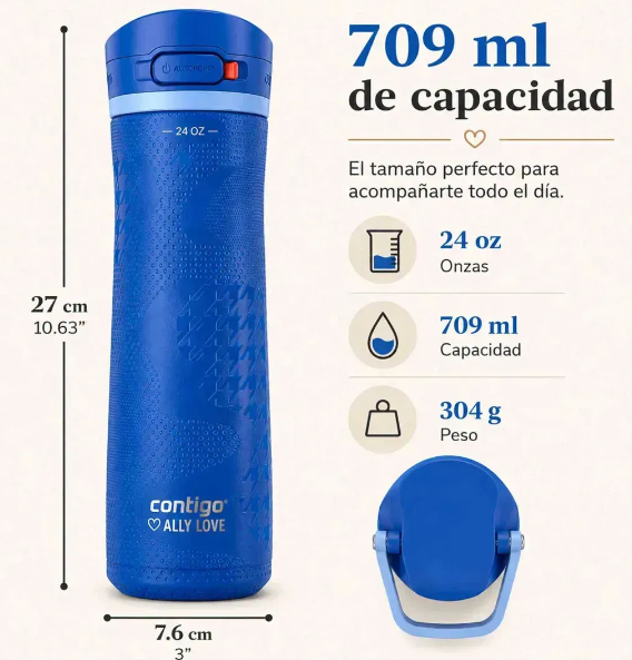 BOTELLA CONTIGO ALLY LOVE JACKSON CHILL STELLAR 709ML.