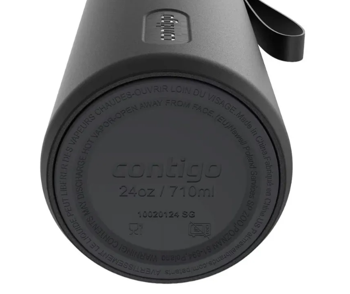 BOTELLA CONTIGO DUAL INOX 710 ML LICORICE NEGRO