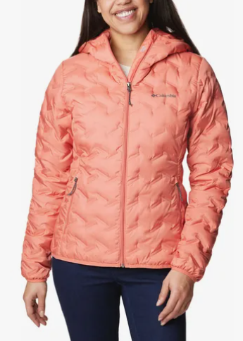 CAMPERA COLUMBIA DAMA DELTA RIDGE II DOWN HOODED , CAPUCHA