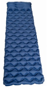 COLCHONETA INFLABLE ULTRA LIVIANA CON ALMOHADA SPINIT AZUL