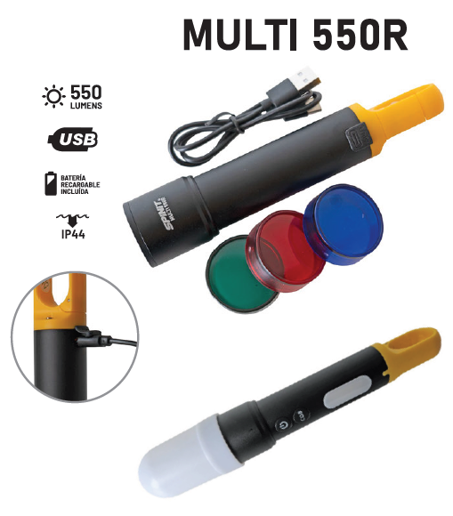 LINTERNA SPINIT MULTI 550R RECARGABLE