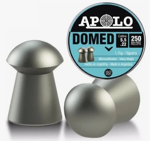 BALINES APOLO MODELO DOMED 5.5 18GR. (X250)