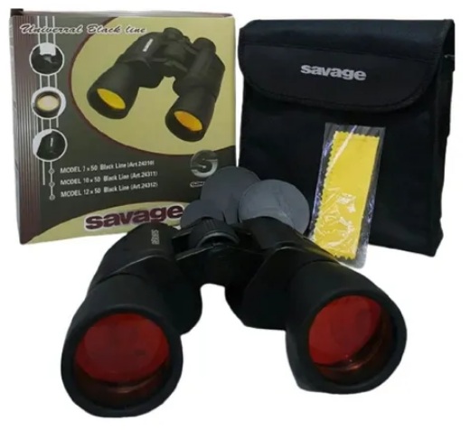 BINOCULAR SAVAGE 10X50 RUBI