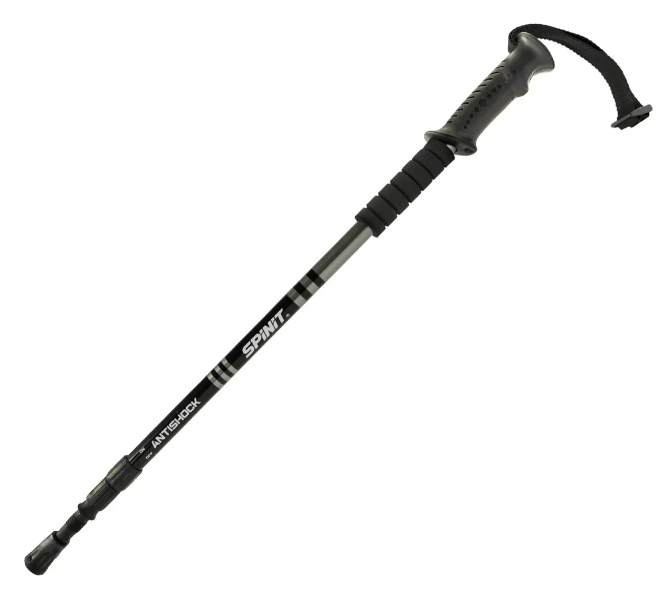 BASTON TRECKING SPINIT ANTISHOCK RECTO NEGRO
