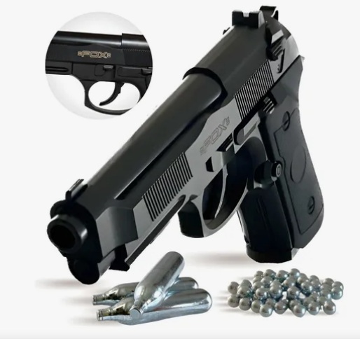 PISTOLA FOX CO2 P92 CALIBRE 4,5mm