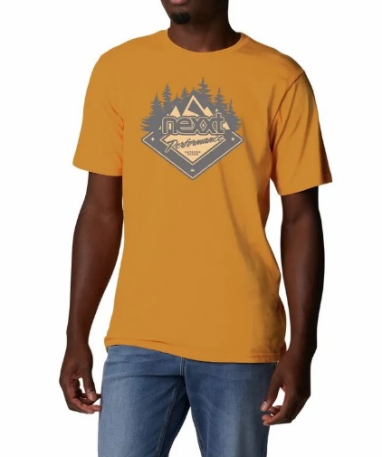 REMERA NEXXT CREW TEE PEAK NARANJA
