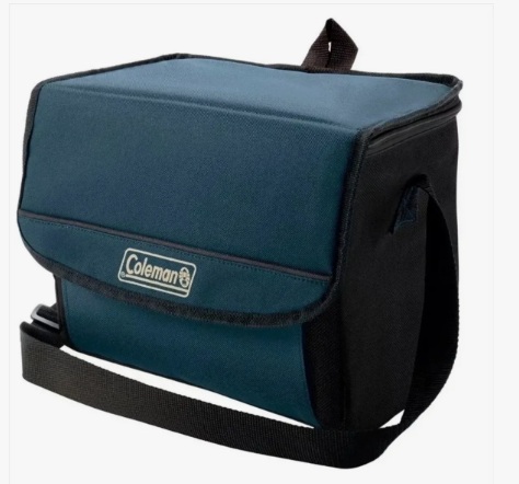 CONSERVADORA COLEMAN TIPO BOLSO 18 LATAS COLOR AZUL