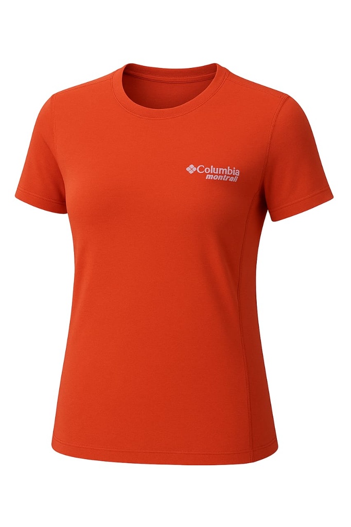 REMERA COLUMBIA DAMA ENDLESS TRAIL RUNNING TECH ROJO