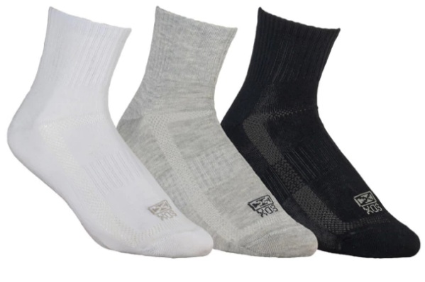 MEDIAS SOX TRI PACK CLASSIC BLANCO-GRIS-NEGRO