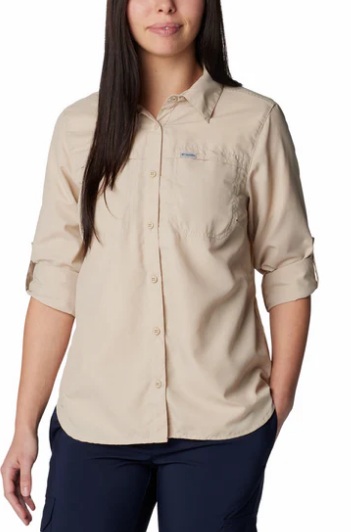 CAMISA COLUMBIA SILVER RIDGE MUJER 3.0 KAKI