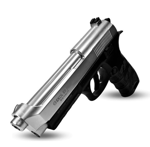 PISTOLA EKOL ES P92B WHITE CO2 BLOWBACK CON ESTUCHE