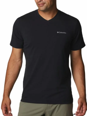 REMERA COLUMBIA SUN TREK V-NECK SHORT SLEVEEN HOMBRE