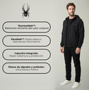 CAMPERA SPYDER HOMBRE CAPUCHA FULL ZIP NEGRO