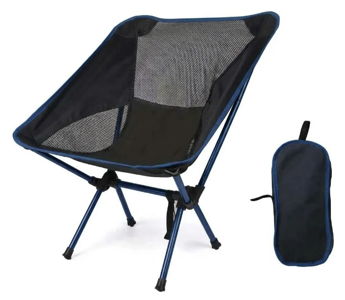 SILLA MORGUL PLEGABLE DE ALUMINIO AZUL