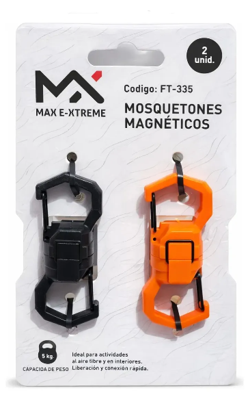 MOSQUETONES MAGNETICOS MORGUL MULTIUSO 5K.