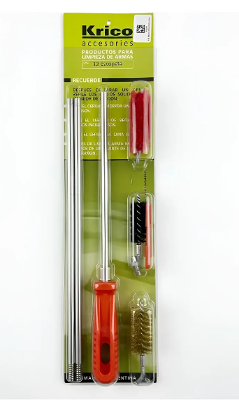 KIT LIMPIEZA KRICO PARA ESCOPETA CALIBRE 12