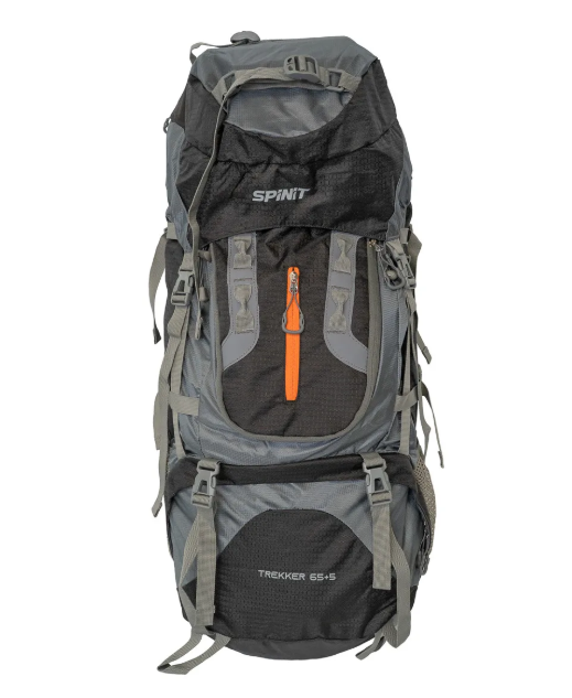 MOCHILA SPINIT TREKKER 65+5 LITROS CON COBERTOR (NEGRO)