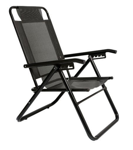 REPOSERA MARCA DESCANSAR DE ALUMINIO BLACK PLEGABLE ALTA  ART.80040