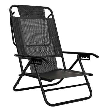 REPOSERA MARCA DESCANSAR DE ALUMINIO PLEGABLE BAJA PLAYERA BLACK ART.80050